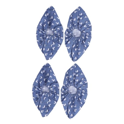 Gatuida 2 Paare Atmungsaktive Waschbare Baumwoll Schuhüberzieher rutschfest und Verschleißfest Dicke Fußschoner für Herren und Damen Staubdicht Indoor Schutz in Blau von Gatuida