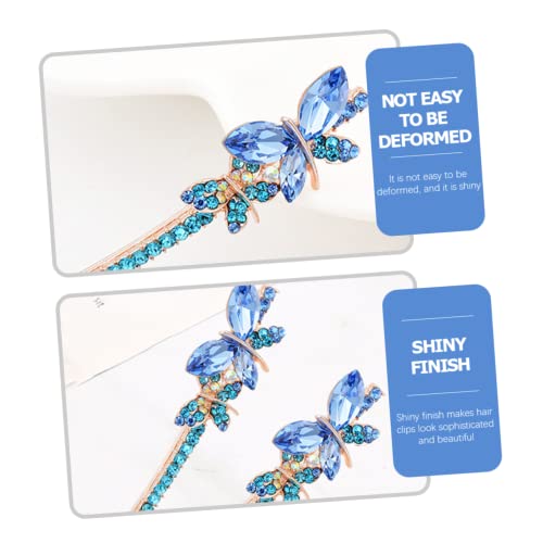 Gatuida 2 Paare Damen Haarspangen mit Strass Muster Mittlere Haarklammern Leicht Langlebig Modische Haarschmuck Clips für Frauen und Mädchen Geeignet für Alltag und von Gatuida
