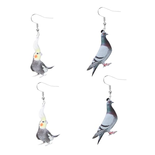 Gatuida 2 Paare Damen Ohrhänger mit Vogelmotiv Ohrstecker Leichte Ohrringe mit Taube Eule und Einzigartiges Design für Frauen Eleganter Ohrschmuck Gatuida 2 Paare Damen Ohrhänger mit Vogelmotiv Ohrstecker Leichte Ohrringe mit Taube Eule und Einzigartiges Design für Frauen Eleganter Ohrschmuck von Gatuida