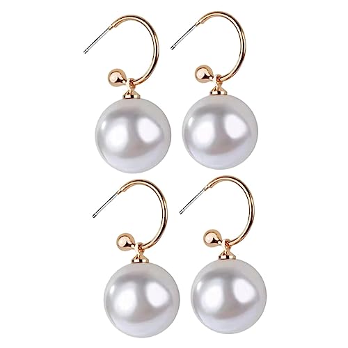 Gatuida 2 Paare Große Perlenohrringe Imitationsperlen Ohrstecker Damen Elegant Kreatives Design Leicht Tragbar Modischer Ohrschmuck Geschenkidee Gatuida 2 Paare Große Perlenohrringe Imitationsperlen Ohrstecker Damen Elegant Kreatives Design Leicht Tragbar Modischer Ohrschmuck Geschenkidee von Gatuida