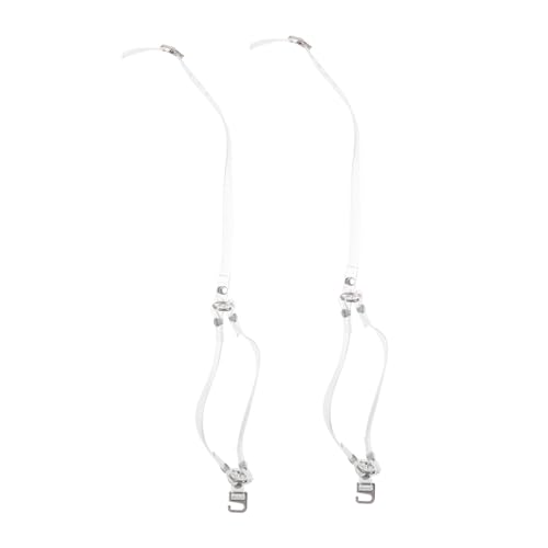 Gatuida 2 Paare Verstellbare High Heels Riemen mit Metallverschluss Transparentes Dreieckiges Design für Besseren Halt und Stabilität Geeignet für Damen Elegante Schuhe und Rutschfeste von Gatuida
