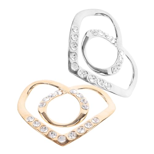 Gatuida 2 STÜCK Schalhalter Metall mit Antirutschfunktion Dekorative T Shirt Clips für Damen Knotenverschluss für Hemd und Saumfixierung Modischer Sommer Schalhalter für Alltag und Party von Gatuida