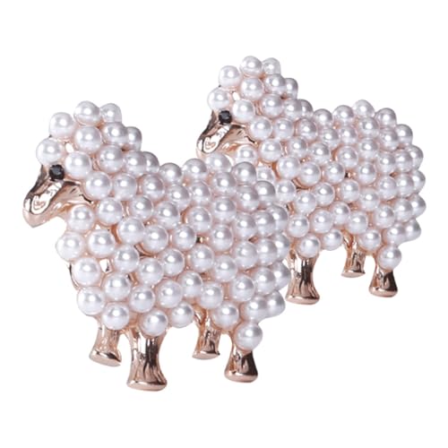Gatuida 2 STÜCK Teiliges Vintage Tierbroschen Perlen schaf anstecker Leichter Schmuck für Damen Vielseitig Tragbar an Kleidung Taschen und Schals Modische Accessoires für Jeden Anlass Gatuida 2 STÜCK Teiliges Vintage Tierbroschen Perlen schaf anstecker Leichter Schmuck für Damen Vielseitig Tragbar an Kleidung Taschen und Schals Modische Accessoires für Jeden Anlass von Gatuida