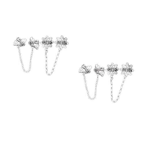 Gatuida 2 Sätze Kragenclip Zinklegierung Anstecknadeln Für Anzüge Und Cardigans Stilvolle Männercorsage Hochwertige Kleidung Accessoires Für Besondere Anlässe 2 Stück * 2 von Gatuida