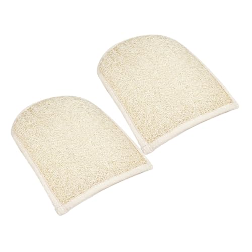 Gatuida 2 Stck Loofah Duschhandschuhe Hautfreundliche Peeling Handschuhe mit Starkem Körperpeeling Schnelles Schaumbildung Effektive Hautreinigung Wiederverwendbar für Damen und Herren von Gatuida