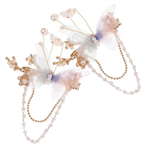 Gatuida 2 Stck Schmetterlings haarclips für Frauen Leichte Dekorative Haarklammern mit Stabilem Griff Schmerzfrei Langlebig Modische Haarschmuck für Mädchen und Damen Sicher und Schonend von Gatuida