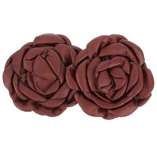 Gatuida 2 Stück Abnehmbare Blüten Schuhclips für Damen High Heels Dekorationen Langlebige und Schnell Anzubringende Schuhaccessoires Karamellfarbe Vielseitig Einsetzbar für Partys und von Gatuida