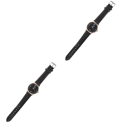 Gatuida 2stücke Damen Armbanduhr Mit Leicht Ablesbarem Ziffernblatt Quarz-Uhr Im Minimalistischen Design Für Als Für Frauen von Gatuida