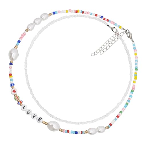 Gatuida 2 Stück Bohemia Perlenkette Damen Zarte Bunte Choker Halskette mit Geometrischem Design Modischer Schmuck für Frauen und Mädchen Geschenk zu Geburtstag und Muttertag Gatuida 2 Stück Bohemia Perlenkette Damen Zarte Bunte Choker Halskette mit Geometrischem Design Modischer Schmuck für Frauen und Mädchen Geschenk zu Geburtstag und Muttertag von Gatuida