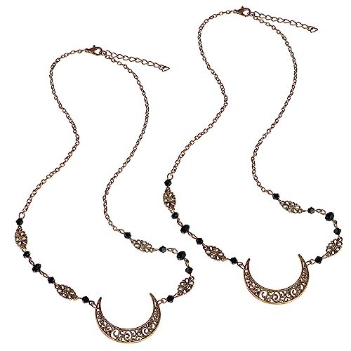 Gatuida 2 Stück Bohemian Kopfschmuck mit Ausgehöhltem Mondanhänger und für und Mädchen Haarschmuck Accessoires für Besondere Anlässe von Gatuida