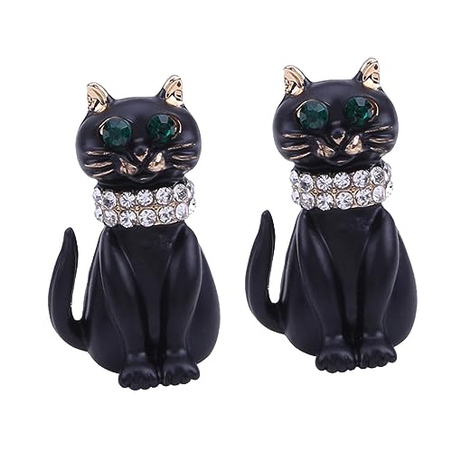 Gatuida 2 Stück Cartoon Katze Brosche für Damen Dekorative Anstecknadel für Kleidung Schal Pullover und Accessoires Stilvolle Brosche Vielseitig Einsetzbar von Gatuida