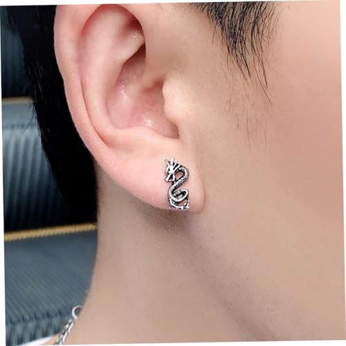 Gatuida 2 Stück Drachen ohrstecker aus Robustem Metall Modische Unisex ohrringe mit Kreativem Design Stilvoller Ohrschmuck für Alltag und Festtage von Gatuida