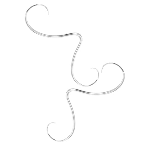 Gatuida 2 Stück Edelstahl Schnurrbart Septum Nasenring Symmetriekorrektur Komfortabler Sitz Vielseitiger Schmuck für Damen und Herren Ausgewogener Look für Partys und Hochzeiten von Gatuida