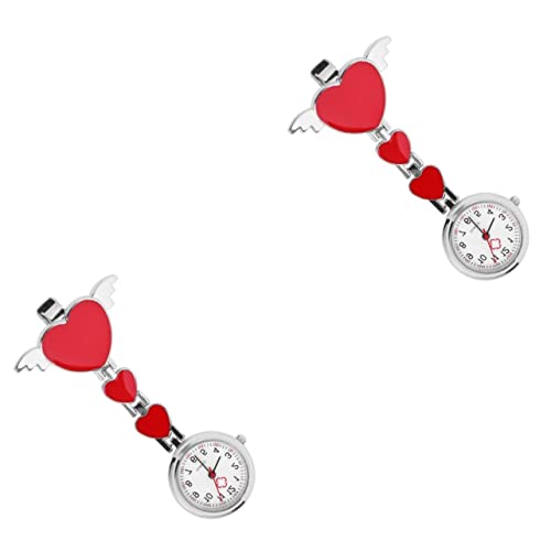 Gatuida 2stücke Kreative Hängende Uhr Für Stilvolle Taschenuhr Mit Quarzwerk Und Praktischer Anhängemöglichkeit Rot Als Modisches Accessoire Und Dekoration von Gatuida