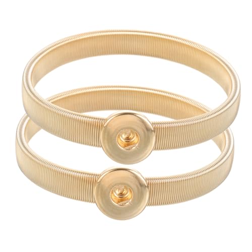 Gatuida 2 Stück Elastische Arm Herren Armband Metall Ärmelhalter Verstellbar Elegant Shirt Ärmel Fixierer Leicht und Rutschfest für Büro und Freizeit von Gatuida
