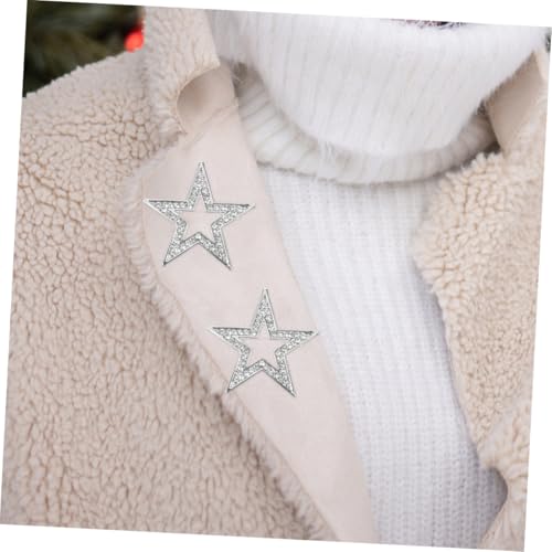 Gatuida 2 Stück Elegante Damen Stern brosche mit Strass Modische Anstecknadeln für Anzüge Hemden Kleider Vielseitiger Schmuck für Business Hochzeit Muttertag Geschenk von Gatuida