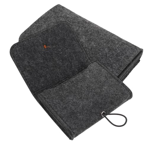 Gatuida 2 Stück Essentielle Öle Tragetasche Teilig Filz Aufbewahrungstasche für Kleine Flaschen Kompakt Langlebig und Tragbar Organizer für Reise Büro und Alltag Dunkelgrau von Gatuida