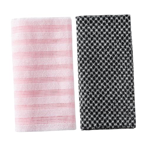 Gatuida 2 Stücke Badepeelingtuch Doppelseitig Hautreinigung Handtuch für Heimgebrauch Praktischer Duschscrubber zur Entfernung Abgestorbener Hautzellen von Gatuida