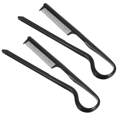 Gatuida 2 Stück Förmiger Haarkamm Set Professioneller Haarglätter und Friseurwerkzeug für Perfektes Haarstyling Hitzebeständig und Antistatisch für Damen und Herren von Gatuida