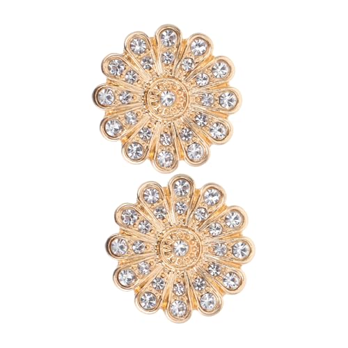Gatuida 2 Stück Glänzende Strass Hemdknopf-überzüge aus Robustem Legierungsmetall Modische Blüten-cufflinks für Damen und Herren Abnehmbar für Anzüge Kleider und Freizeitmode Gatuida 2 Stück Glänzende Strass Hemdknopf-überzüge aus Robustem Legierungsmetall Modische Blüten-cufflinks für Damen und Herren Abnehmbar für Anzüge Kleider und Freizeitmode von Gatuida