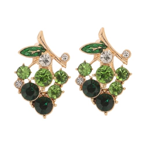 Gatuida 2 Stück Grüne Trauben Brosche Anstecknadeln mit Funkelnden Strasssteinen Stilvolle Vintage stil Kleidung Broschen für Damen Vielseitiger Schmuck für Mäntel und Schals von Gatuida