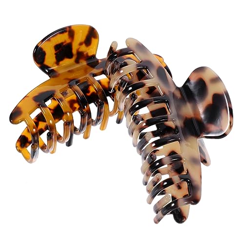 Gatuida 2 Stück Haarnadel Clips Große Haarspange Elegant Haarklammern Klaue Form Kiefer Haardekoration Modische Haarspangen Haarklemme Clip Haarspangen Für Damen Leopard Acetatfolie von Gatuida