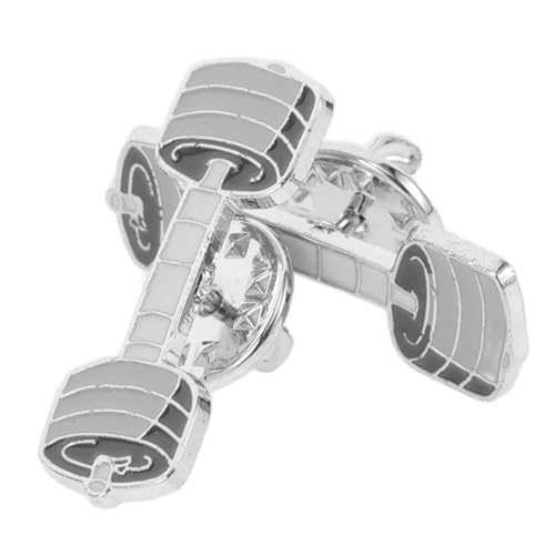 Gatuida 2 Stück Hantel Broschen aus Zinklegierung Lustige Cartoon Anstecknadeln mit Emaille Dekorative Rucksack Pins Modische Reversnadeln für Frauen und Schüler von Gatuida