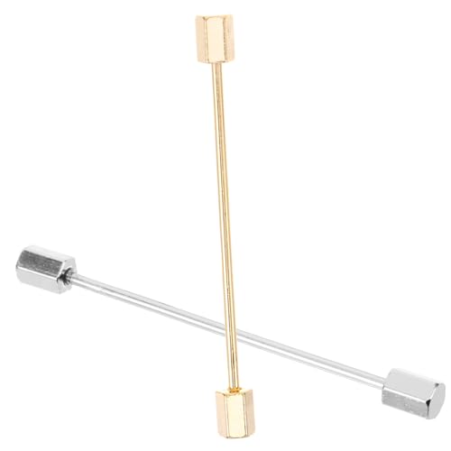 Gatuida 2 Stück Herren Anstecknadeln aus Metall Leichte Kompakte Kragenstäbe für Hemdkragen Robuste Legierung Dekorative Business Suit Pins für Formelle Anlässe Wie Hochzeiten Partys von Gatuida