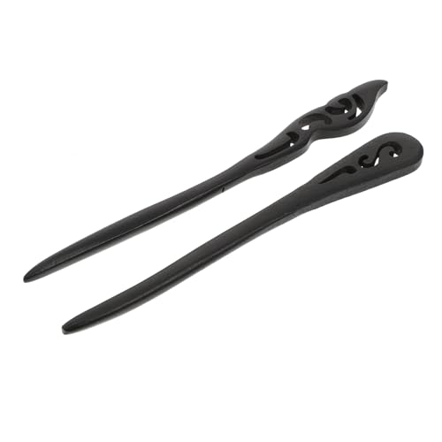 Gatuida 2 Stück Holzhaarnadel Teiliges Klassischer Haarschmuck Haarnadeln Damen Haarschmuck Retro Holz Haarstab für Haarknoten und Chinesischen Stil Geeignet für Party Alltag und Kostüm von Gatuida