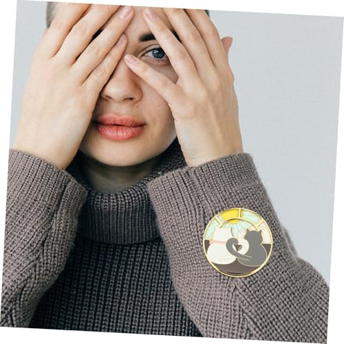 Gatuida 2 Stück Katzenbrosche Drehbarer Anstecker Pin für Damen Niedlicher Tier schmuck für Kleidung Jacken Schals Stilvolle Broschen für Alltag und Geschenk von Gatuida