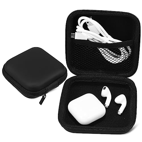 Gatuida 2Stücke Elektronik Organizer Tasche Kleine Kopfhörer Lagerung Tragbare Kabel Organizer für Reisen Eva Material Schwarz von Gatuida