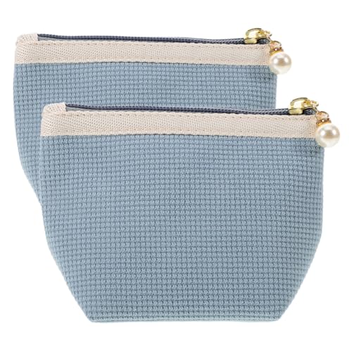 Gatuida 2 Stück Kleine Wasserabweisende Lippenstift Tasche aus Weichem Material Kompakter Tragbarer Mini kosmetikbeutel für Damen Vielseitiger Reise Organizer für Handtasche und Unterwegs von Gatuida