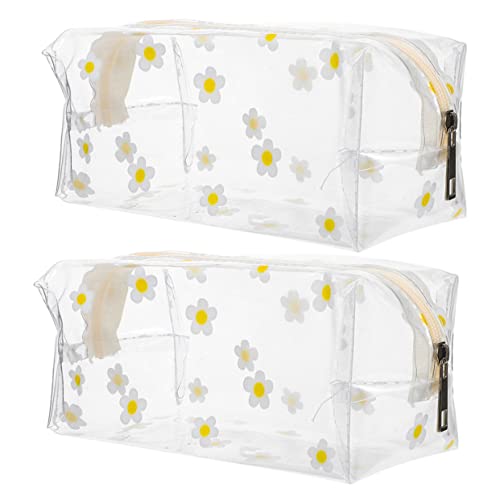 Gatuida 2 Stück Kosmetiktasche Transparent Reise Organizer für Toilettenartikel Make Up und Kosmetik für Fitness und Camping von Gatuida