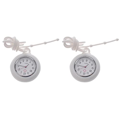 Gatuida 2 Stück Leichtes Lanyard- Abzeichen mit Studentenfarbclip Krankenschwesterkette Tunika Ärzte Arztclip- Weißer Quarz zum Aufhängen Tasche Digitaluhr- Hülle Und Tragbar von Gatuida