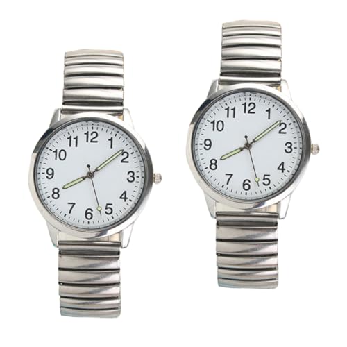 Gatuida 2stücke Leuchtende Uhren Armbanduhren Mit Großen Zahlen Stilvolle Quarzuhr Zum Geburtstag Langlebige Uhr Aus Hochwertigem Material von Gatuida