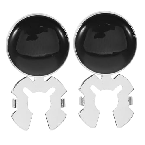 Gatuida 2 Stück Manschettenknöpfe Herren Teiliges Kupfer Set Elegant Schwarz Button für Hemd Formal Business Hochzeit Anlässe Stilvoll Vielseitig Robust und Feingliedrig von Gatuida