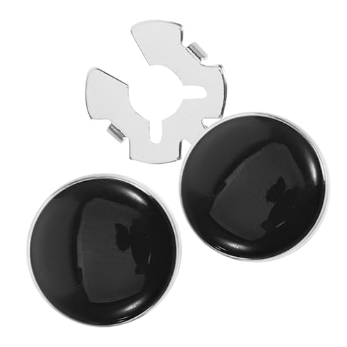 Gatuida 2 Stück Manschettenknöpfe und Hemdknöpfe aus Kupfer Teiliges Set Schwarze Knöpfe für Herren für Formelle Hemden Hochzeiten Bälle und Besondere Anlässe Leicht Anzubringen und von Gatuida
