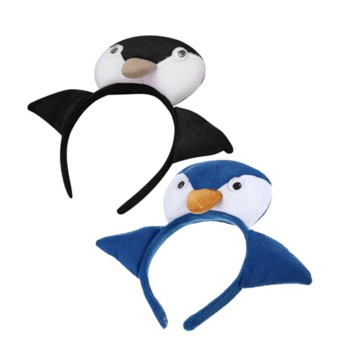 Gatuida 2 Stück Meerestier Stirnband Realistisches Pinguin Kostüm Haarreif Weiches Material Hautfreundlich Für Party Halloween Schulveranstaltungen von Gatuida