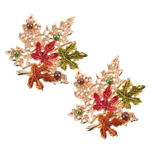 Gatuida 2 Stück Metall Clips für Frauen Kreative Schmuckstücke für Kleidung Taschen Accessoires Stilvolle Herbstmode von Gatuida