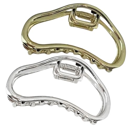 Gatuida 2 Stück Metall Haarklammer Geometrisch Unregelmäßig Mittlere Modisches Design für Frauen Mädchen Vielseitiger Haarschmuck für Dickes Dünnes Haar Büro Alltag Reise von Gatuida