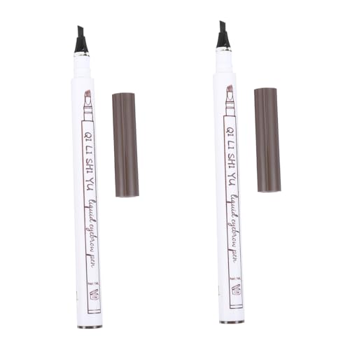 Gatuida 2 Stück Micro augenbrauenstift spitze Wasserfest Schnelltrocknend Natürliches Finish Langanhaltend für Präzises Microblading und Makelloses Augenbrauen make up von Gatuida