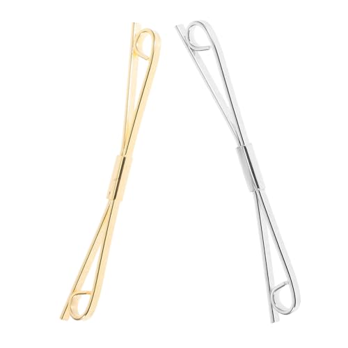 Gatuida 2 Stück Multifunktionale Strickjacken Clips Gold Silber Dekorative Kragenclips und Broschen für Cardigans Kleidungsaccessoire für Jede Gelegenheit von Gatuida