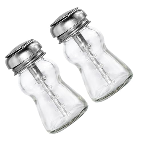 Gatuida 2 Stück Nagellackentferner Flaschen aus Dickem Glas mit Pumpspender Wiederbefüllbar Handlich Platzsparend Geeignet für Make Up Entferner und Kosmetikflüssigkeiten von Gatuida