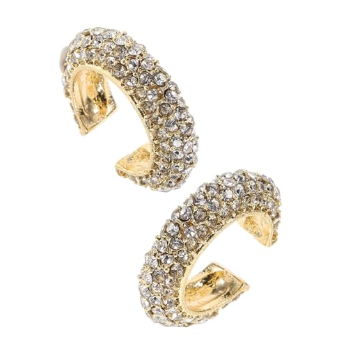 Gatuida 2 Stück Ohrclips Damen C Förmige Zinklegierung Ohrschmuck mit Strass nicht Piercingsicher Ohrringe für Alltag und Cosplay Langlebig und Hautfreundlich Gatuida 2 Stück Ohrclips Damen C Förmige Zinklegierung Ohrschmuck mit Strass nicht Piercingsicher Ohrringe für Alltag und Cosplay Langlebig und Hautfreundlich von Gatuida