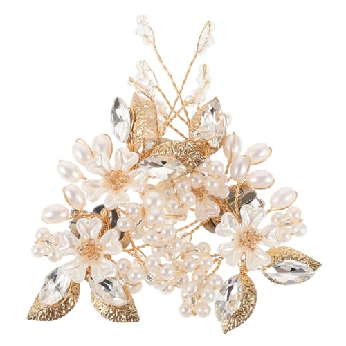 Gatuida 2 Stück Perlenblumen Schuhclips Abnehmbare Schuhschnallen Dekorative Schuhanhänger für Pumps Hochzeitsfeier Party und Alltagsschmuck von Gatuida