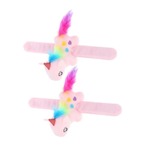Gatuida 2 Stück Plüsch Einhorn Schnapparmband Niedliche Tier Armbänder für Komfortabel und Partys und von Gatuida