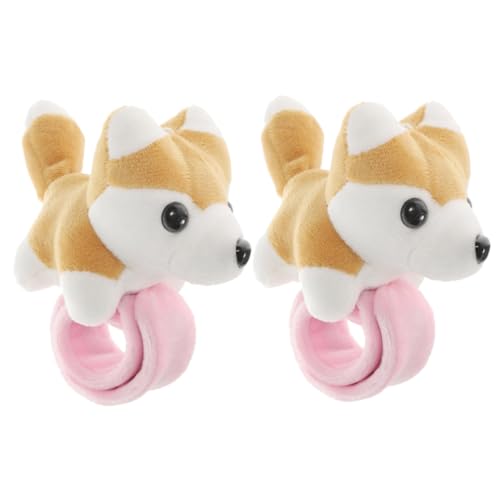 Gatuida 2 Stück Plüsch Slap Armband Kuscheltier Tiermotiv Weiches Hautfreundliches Cartoon Handgelenkband Leichtes Strapazierfähiges Für Partygeschenk Geburtstag Halloween Weihnachten von Gatuida