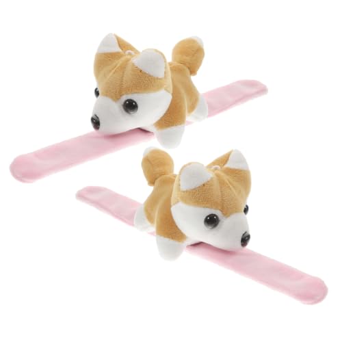 Gatuida 2 Stück Plüsch Tier schnapparmband Party Slap Bracelet Sanft Langlebig Niedliches Kuscheltier Armband für Geburtstags Kostümpartys von Gatuida