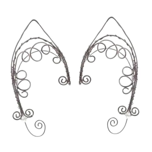Gatuida 2 Stück Retro Ohrclips Ohrhaken Vintage Ear für Damen Handgefertigt Modische nicht Durchbohrte Ohrschmuck Accessoires für Partys Cosplay und Alltag von Gatuida
