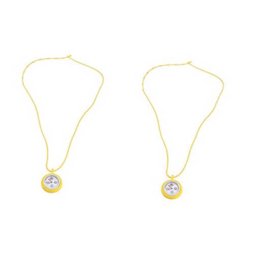 Gatuida 2stücke Halsuhr Für Mini Quarz Uhr Mit Zufälligem Ziffernblatt Und Farbe Perfektes Accessoire Für Pflegeberufe Für Damen Und Herren Geeignet von Gatuida